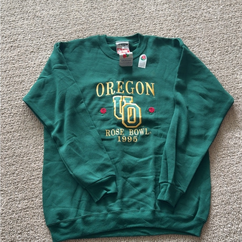 Vintage Deadstock Oregon Rose Bowl 1995 Crewneck Lee Sport Sweatshirt